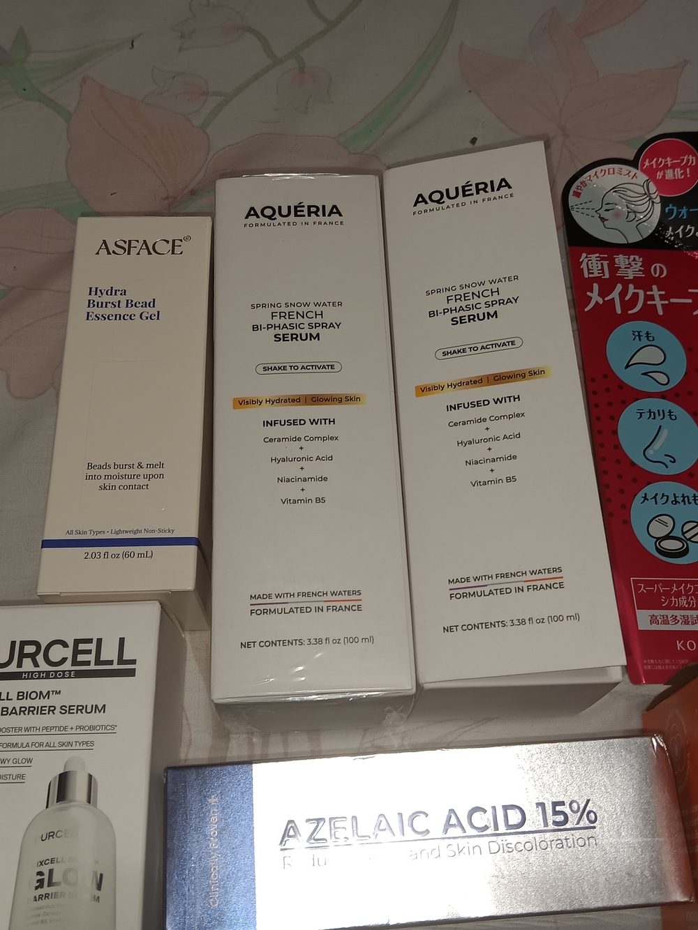 Variety Of Facial Products